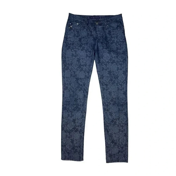 Rock & Republic Women’s Size 8 M‎ Berlin Lace Pattern Skinny Jeans - Picture 1 of 6
